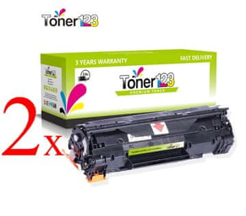 Toner123 Komplet Canon 725 / 3484B002 / CRG-725 / LBP-6000, LBP-6020, LBP-6030 / MF-3010 kompatibilna tonerja (2) - 2 × črna