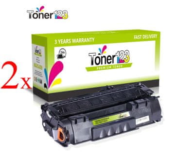 Toner123 Komplet Canon 715H / 1976B002 / CRG-715 / LBP-3310 / LBP-3370 kompatibilna tonerja (2) - 2 × črna XL
