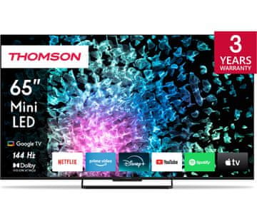 Thomson 65MG7C15 4K UHD MiniLED televizor, GoogleTV, 144Hz, Dolby