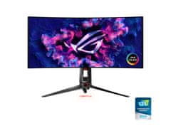 ASUS Monitor 34" (87 cm) WQHD OLED 240Hz, ukrivljen, HDR10, HDMI, DisplayPort, USB-C DP Alt, SPDIF, ROG Swift PG34WCDM