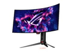 ASUS Monitor 34" (87 cm) WQHD OLED 240Hz, ukrivljen, HDR10, HDMI, DisplayPort, USB-C DP Alt, SPDIF, ROG Swift PG34WCDM