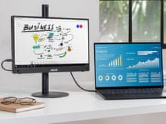 ASUS Prenosni monitor 15.6" (40 cm) FullHD Touch IPS 60Hz, Mini HDMI, 2x USB-C DP Alt, zvočniki, ZenScreen MB16AHT