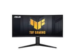 ASUS Monitor 34" (87 cm) WQHD VA 180Hz, ukrivljen, HDR400, 2xHDMI, 2xDisplayPort, zvočniki, TUF Gaming VG34VQL3A