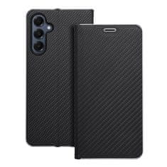 OEM LUNA Book Carbon torbica za SAMSUNG A16 5G, črna