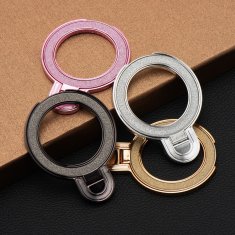 OEM CIRCLE GLITTER stojalo za telefon – lepilno – zlato