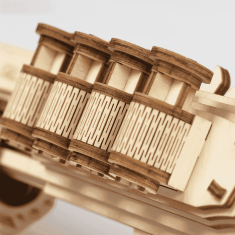 Robotime 3D Lesena mehanska sestavljanka Shotgun Terminator