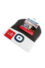 Velamp kapa CAP17 z LED lučko belo-črna