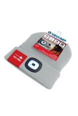 Velamp kapa CAP01 z LED lučko svetlo siva