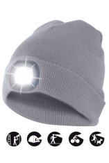 Velamp kapa CAP01 z LED lučko svetlo siva