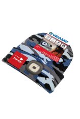 Velamp kapa CAP12 z LED lučko kamuflažno modra