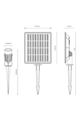 Velamp VELAMP LED solarna reflektorska svetilka SL368