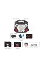 Velamp Naglavna svetilka VELAMP ST219 10W, prostoročno, powerbank