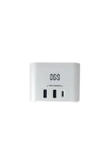 IN Brezžični polnilec IN 553049 z 2 vtičnicama in USB A+C