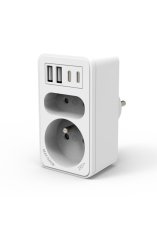 Velamp VELAMP podaljšek vtičnice ADAT-FR-10 z USB-A+C