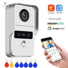 Tuya 2MP Tuya pametni video zvonec WiFi zunanji zvonec 1080P kamera WiFi video domofon brezžični zvonec kamera ID kartica za dom