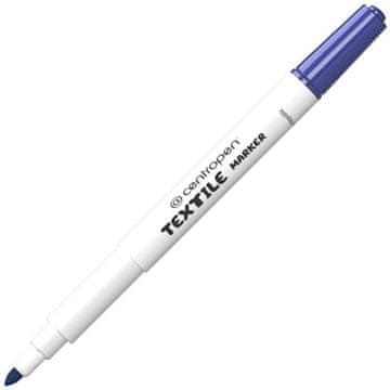 Tekstilni označevalec Centropen 2739 modri, debel