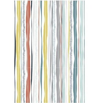 Papir DecoMaché 22 g barvne črte 26 x 37,5 cm