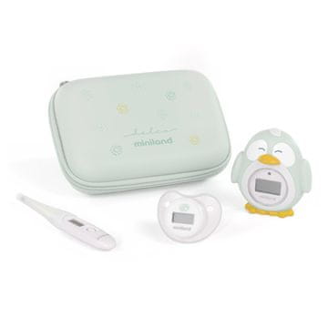 Miniland Baby Dolce Set 3 termometrov, termometer s flexibilným hrotom, do kúpeľa, cumlík, mätový