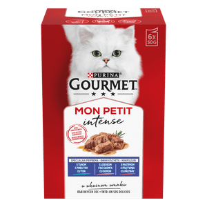  Gourmet Mon Petit mokra hrana za mačke, losos, tuna in postrv