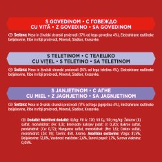 Gourmet Mon Petit mokra hrana za mačke, govedina, teletina in jagnjetina
