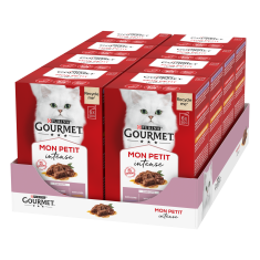 Gourmet Mon Petit mokra hrana za mačke, govedina, teletina in jagnjetina