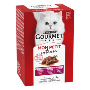  Gourmet Mon Petit mokra hrana za mačke, govedina, teletina in jagnjetina