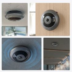 Reolink Fisheye P520 IP kamera, dvosmerna komunikacija, pametni alarm, siva
