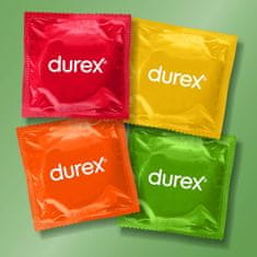 Durex Kondomi Tropical Mix – Jagoda, Pomaranča, Banana, Jabolko (6 kosov)