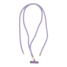 OEM Vrvica za telefon, trak za telefon - SWING (8 mm) z nastavljivo dolžino / dolžina vrvice 165 cm (največ 82,5 cm v zanki) / za roko ali vrat - vijolična