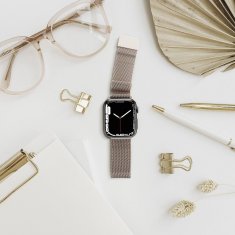 FORCELL Forcell F-Design FA03 magnetni jekleni pasek za Apple Watch, 38/40/41 mm, zlati