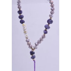 OEM Vrvica za telefon, obesek za telefon - LOVE / dolžina vrvice 44 cm (22 cm v zanki) / za zapestje - vijolična