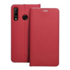 OEM LUNA Book Carbon torbica za HUAWEI P30 Lite, rdeča