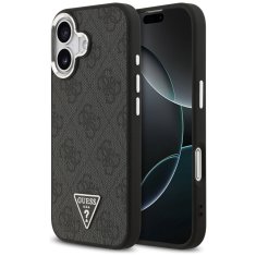 Guess GUESS ovitek za IPHONE 17, združljiv z MagSafe GUHMP17SP4TSRCMK (PU 4G z logotipom trikotnika SL) črn