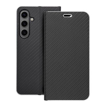 OEM LUNA Book Carbon torbica za SAMSUNG S24 Plus, črna