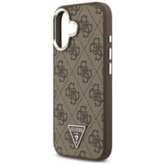 Guess GUESS etui za IPHONE 17, združljiv z MagSafe GUHMP17SP4TSRCMW (PU 4G z logotipom trikotnika SL) rjav