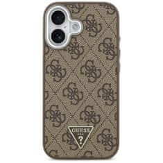 Guess GUESS etui za IPHONE 17, združljiv z MagSafe GUHMP17SP4TSRCMW (PU 4G z logotipom trikotnika SL) rjav