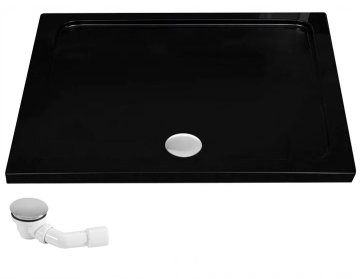 REA Rea Savoy akrilni tuš kad Black 80x100