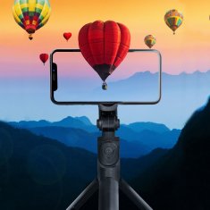 OEM Selfie palica z brezžičnim daljinskim upravljalnikom, stativ z ogledalom, SSTR-11, črna