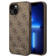 Guess GUESS ovitek za IPHONE 14 GUHCP14SG4GFBR (4G Gold Logo) rjava