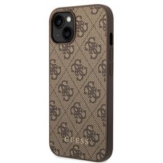 Guess GUESS ovitek za IPHONE 14 GUHCP14SG4GFBR (4G Gold Logo) rjava