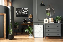 VRVNO OGLEDALO OKROGLO SREBRNO 40CM KLMH-0410S-1