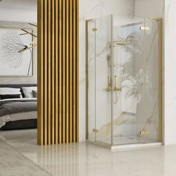 Tuš kabina REA Hugo Gold Brush 100x100