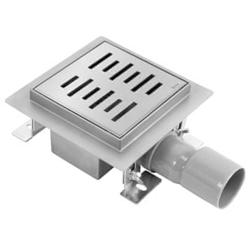 Linijski odtok REA LINE Nickel Brush 12x12