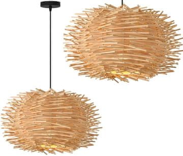 Toolight STROPNA VISEČA SVETILKA BOHO NARAVNA APP1486-1CP