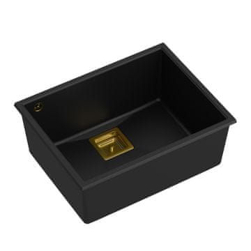 QUADRON granitni umivalnik DAVID 50 Black