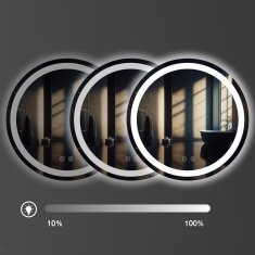 Stensko ogledalo LED 60cm BAS