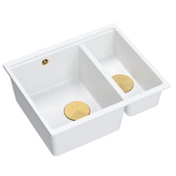 granitni umivalnik Logan 150 White