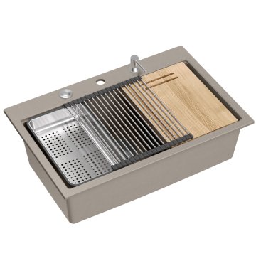 QUADRON granitni umivalnik MARC 110 WORKSTATION Beige