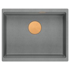 QUADRON granitni umivalnik Logan 100 Grey Metallic