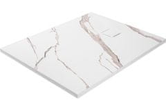 Tuš pladenj Magnum CARRARA WHITE 80x100